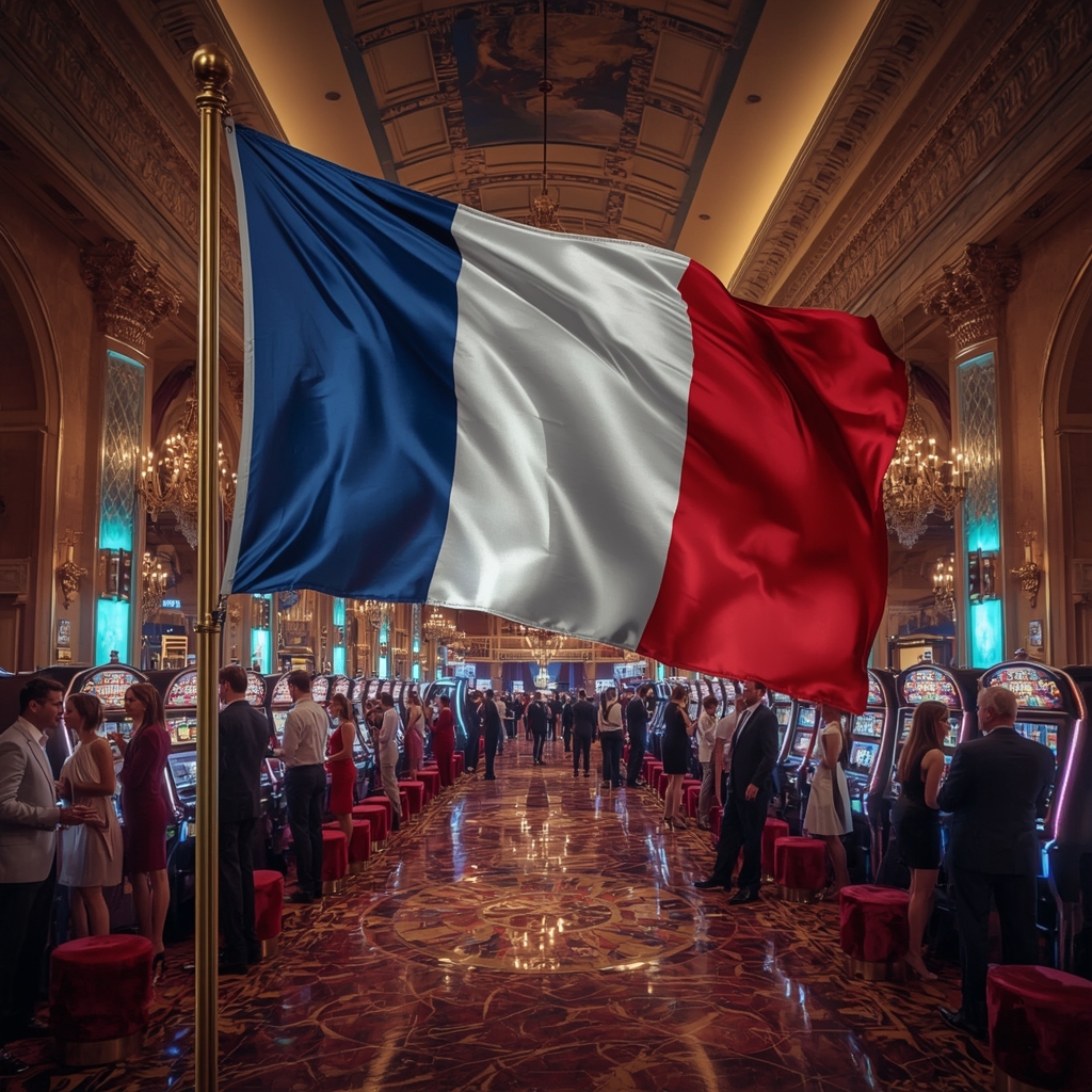 drapeau de la France et casino POKERSTARS CASINO